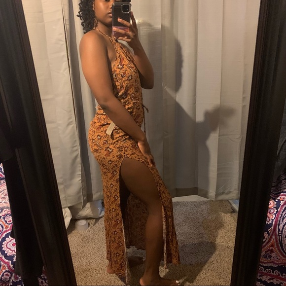 Flynn Skye Floral and Orange Dress - Picture 8 of 13